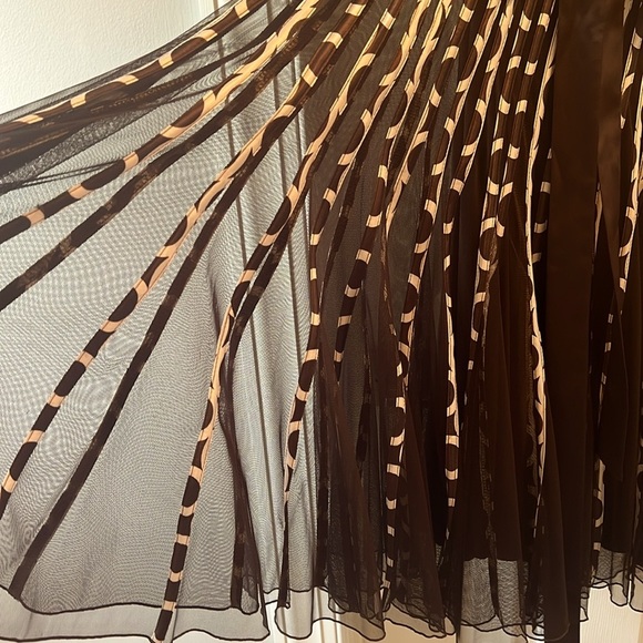 standout phase 8 dress - sheer polka dots and a satin tie belt. - Picture 3 of 5